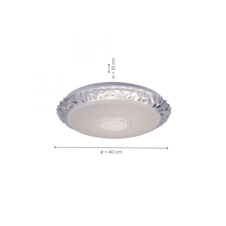 Leuchten Direkt 14376-00 - LED RGBW Prigušiva stropna svjetiljka LUCCA LED/18,8W/230V 2700-5000K + daljinski upravljač