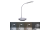 Leuchten Direkt 14416-16 - LED Prigušiva stolna lampa s upravljanjem na dodir i bežičnim punjenjem ASTRID LED/5W/230V 3000/4000/5500K + USB
