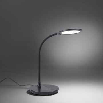Leuchten Direkt 14416-18 - LED Prigušiva stolna lampa s upravljanjem na dodir i bežičnim punjenjem ASTRID LED/5W/230V 3000/4000/5500K + USB
