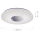 Leuchten Direkt 14422-17 - LED Stropna svjetiljka za kupaonicu sa senzorom LAVINIA LED/18W/230V IP44