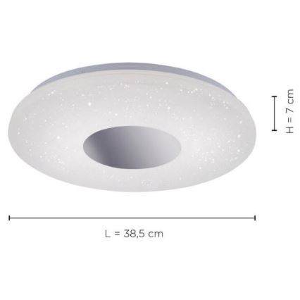 Leuchten Direkt 14422-17 - LED Stropna svjetiljka za kupaonicu sa senzorom LAVINIA LED/18W/230V IP44