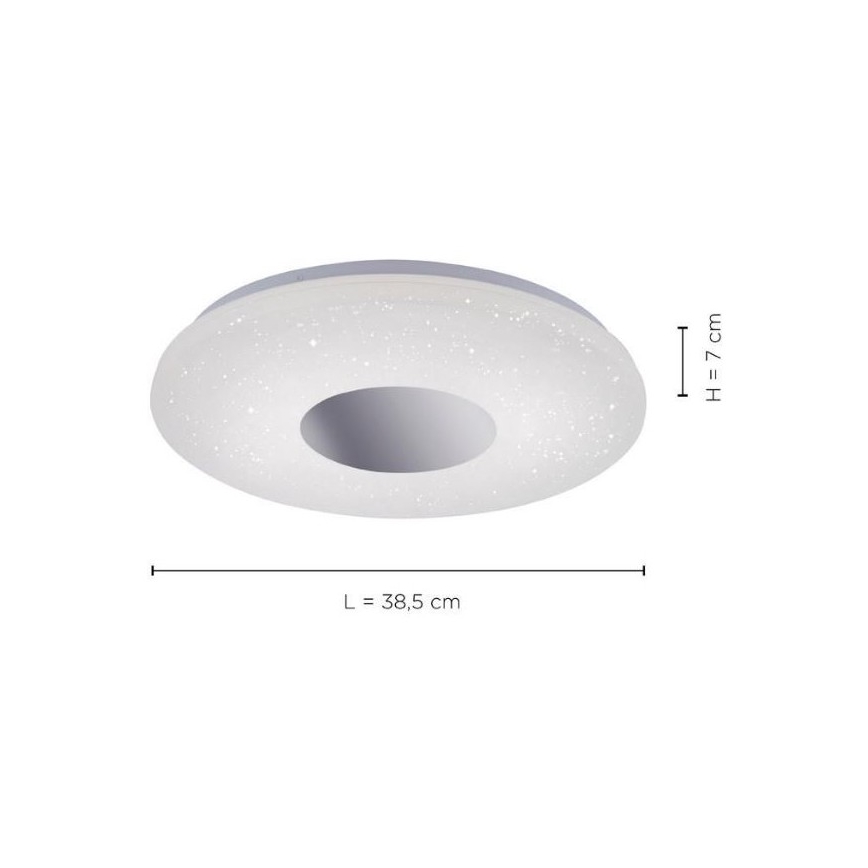 Leuchten Direkt 14422-17 - LED Stropna svjetiljka za kupaonicu sa senzorom LAVINIA LED/18W/230V IP44