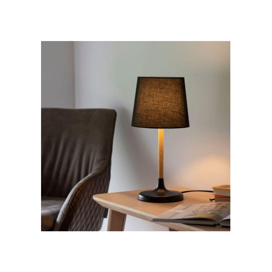 Leuchten Direkt 14423-18 - Stolna lampa NIMA 1xE14/40W/230V crna
