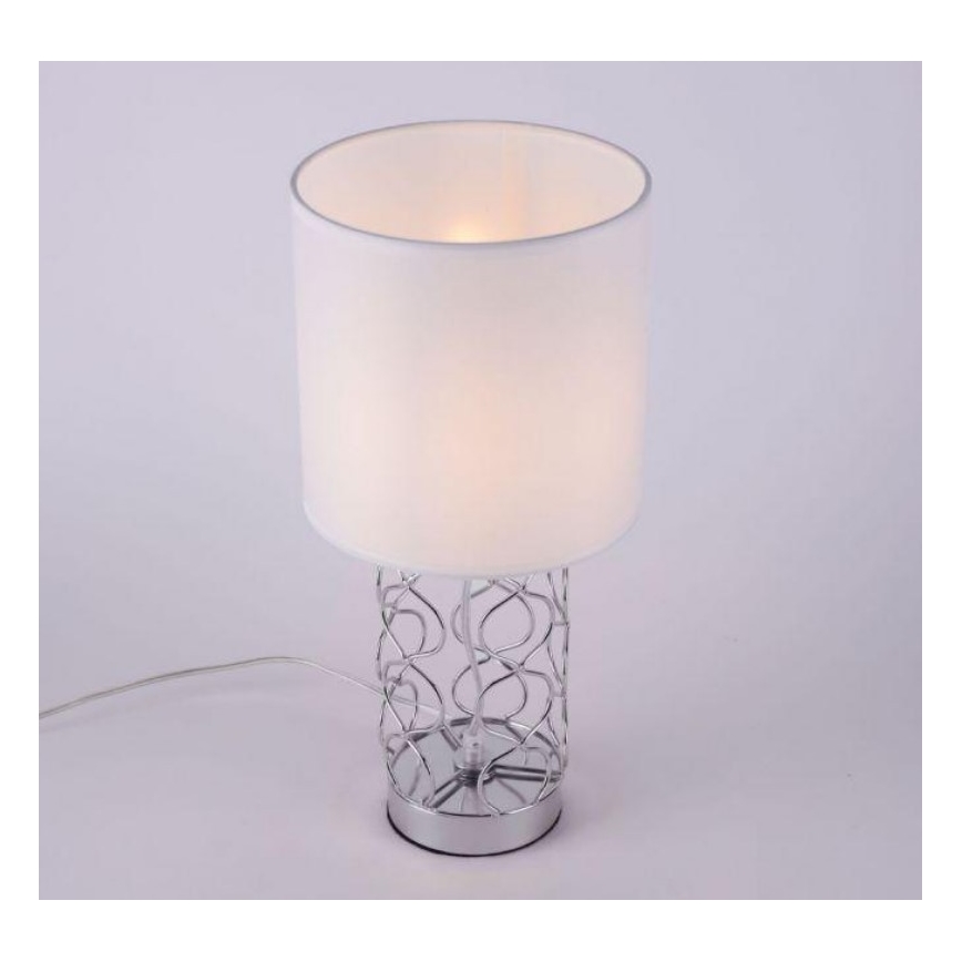 Leuchten Direkt 14615-55 - Stolna lampa DEVA 1xE14/40W/230V mat krom