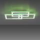Leuchten Direkt 14636-55 - LED RGB Prigušiva stropna svjetiljka FELIX LED/35W/230V + daljinski upravljač