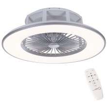 Leuchten Direkt 14646-55 - LED Prigušiva stropna svjetiljka s ventilatorom MICHAEL LED/29W/230V + daljinski upravljač