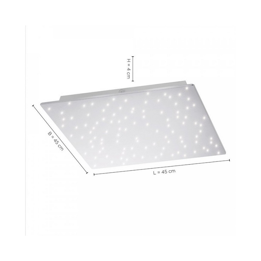 Leuchten Direkt 14671-55 - LED Prigušiva stropna svjetiljka SPARKLE LED/18W/230V 2700-5000K + daljinski upravljač