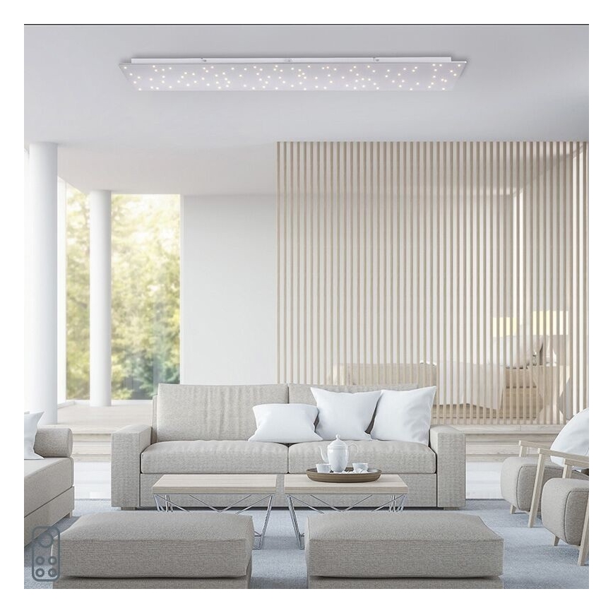 Leuchten Direkt 14672-55 - LED Prigušiva stropna svjetiljka SPARKLE LED/18W/230V 2700-5000K + daljinski upravljač