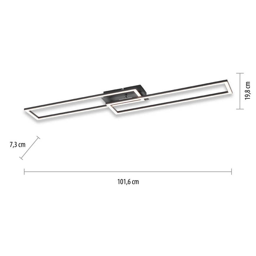 Leuchten Direkt 14691-18 - LED Prigušiva stropna svjetiljka IVEN LED/36W/230V