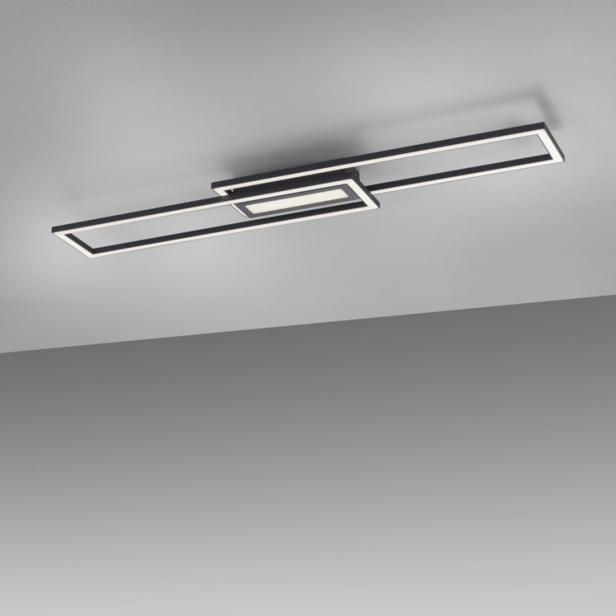 Leuchten Direkt 14696-18 - LED Prigušivi nadgradni luster ASMIN LED/45W/230V crna