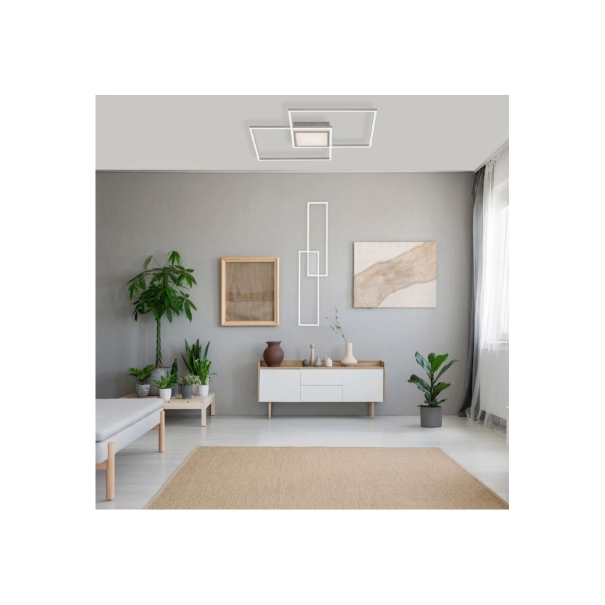 Leuchten Direkt 14711-55 - LED Prigušiva stropna svjetiljka ASMIN LED/42W/230V 3000-5000K + daljinski upravljač