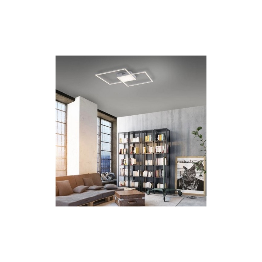 Leuchten Direkt 14712-55-LED Prigušivi ugradbeni luster ASMIN LED/42W/230V 3000-5000K + daljinski upravljač