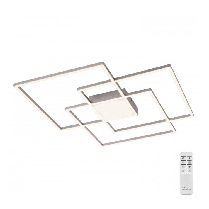 Leuchten Direkt 14713-55 - LED Prigušivi ugradbeni luster ASMIN LED/45W/230V 3000-5000K + daljinski upravljač