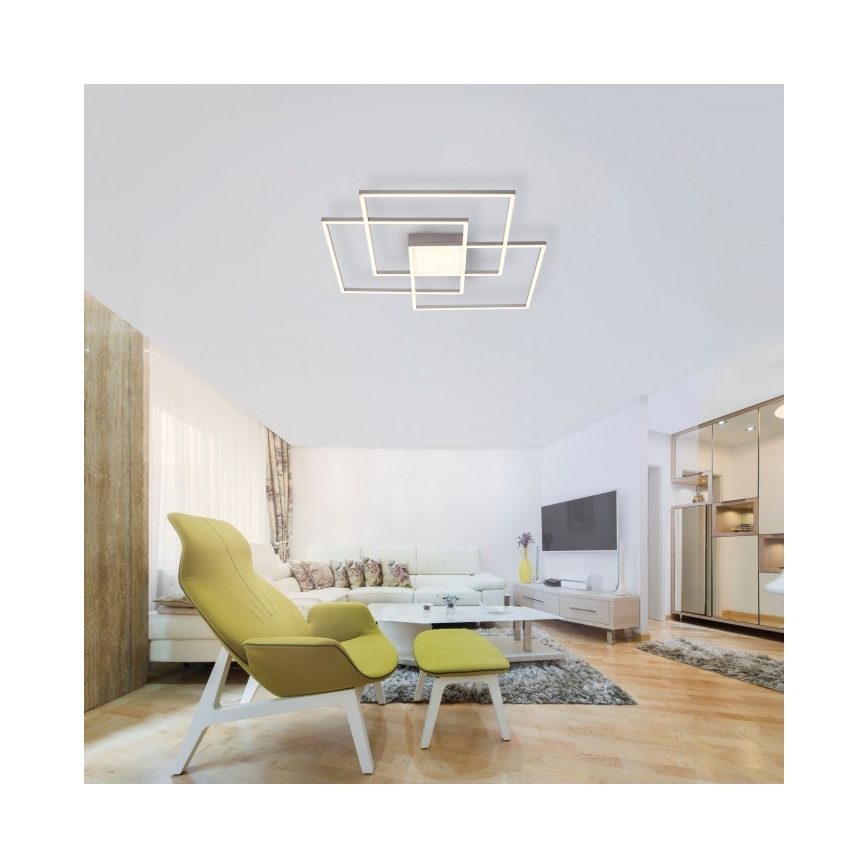 Leuchten Direkt 14713-55 - LED Prigušivi ugradbeni luster ASMIN LED/45W/230V 3000-5000K + daljinski upravljač