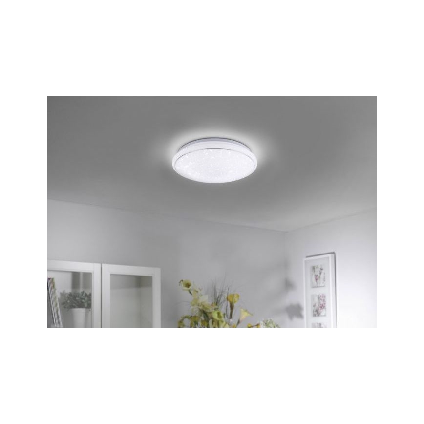 Leuchten Direkt 14743-16 - LED RGB Prigušiva stropna svjetiljka JUPI LED/28W/230V Tuya 2700-5000K + daljinski upravljač