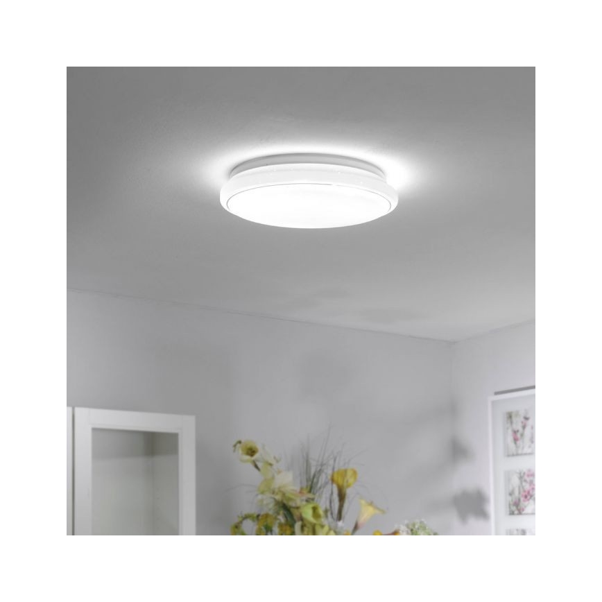 Leuchten Direkt 14744-16 - LED RGB Prigušiva stropna svjetiljka JUPI LOLASMART LED/32W/230V + daljinski upravljač