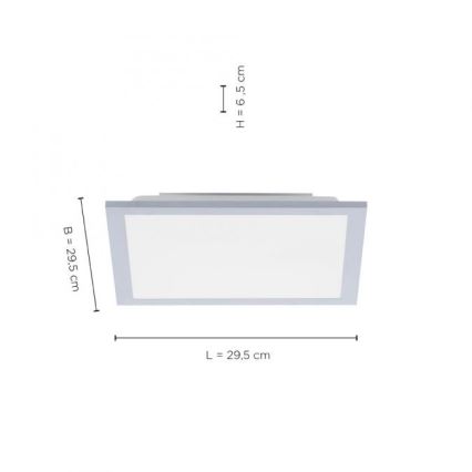 Leuchten Direkt 14750-21 - LED Stropna svjetiljka FLAT LED/12W/230V