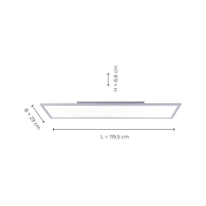 Leuchten Direkt 14753-21 - LED Nadgradni panel FLAT LED/22W/230V