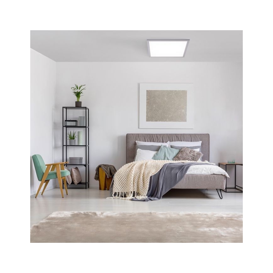 Leuchten Direkt 14754-21- LED Prigušiva stropna svjetiljka FLAT LED/20W/230V 2700K-5000K + daljinski upravljač