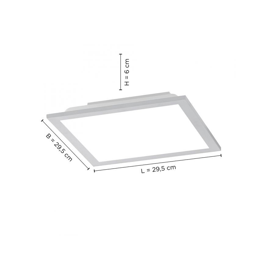 Leuchten Direkt 14754-21- LED Prigušiva stropna svjetiljka FLAT LED/20W/230V 2700K-5000K + daljinski upravljač
