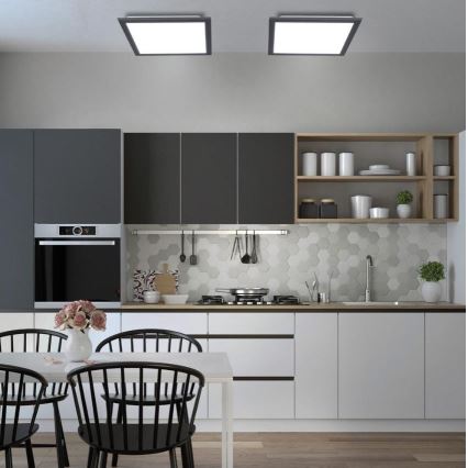 Leuchten Direkt 14755-18 - LED stropna svjetiljka s prigušivanjem FLAT LED/28W/230V 2700-5000 + daljinski upravljač