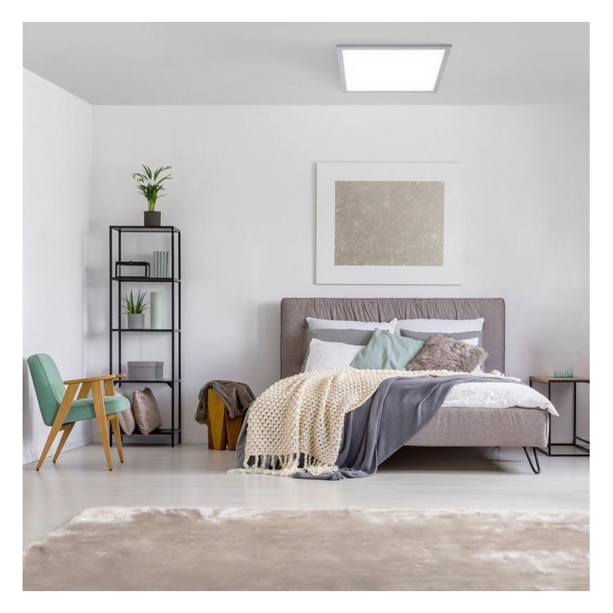 Leuchten Direkt 14755-21- LED Prigušiva stropna svjetiljka FLAT LED/28W/230V 2700-5000K + daljinski upravljač