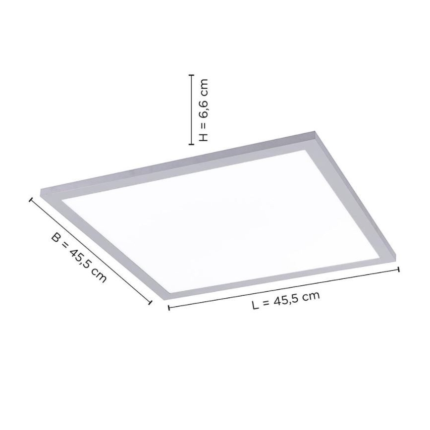 Leuchten Direkt 14755-21- LED Prigušiva stropna svjetiljka FLAT LED/28W/230V 2700-5000K + daljinski upravljač