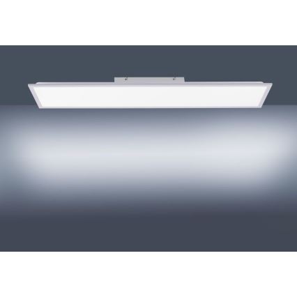 Leuchten Direkt 14757-21 - LED Prigušivi ugradbeni panel FLAT LED/36W/230V 2700-5000K srebrna + daljinski upravljač