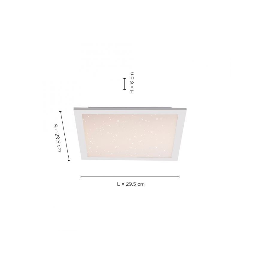 Leuchten Direkt 14760-16 - LED Prigušiva stropna svjetiljka STARRYFLAT LED/20W/230V 2700-5000K + daljinski upravljač