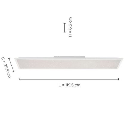 Leuchten Direkt 14762-16 - LED Prigušiva svjetiljka STARRYFLAT LED/36W/230V + DU