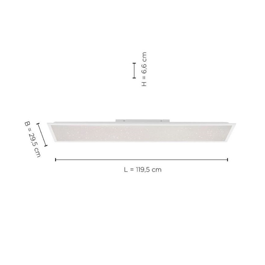Leuchten Direkt 14762-16 - LED Prigušiva svjetiljka STARRYFLAT LED/36W/230V + DU