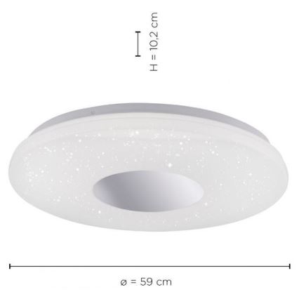 Leuchten Direkt 14822-17 - LED Stropna svjetiljka za kupaonicu sa senzorom LAVINIA LED/40W/230V IP44