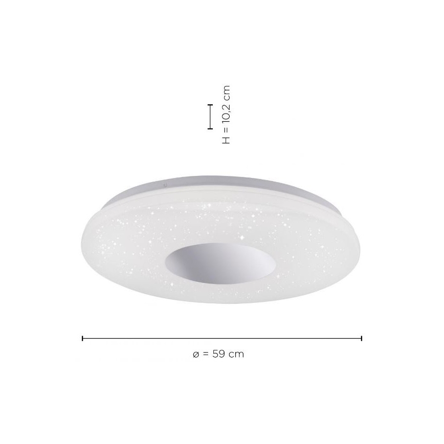 Leuchten Direkt 14822-17 - LED Stropna svjetiljka za kupaonicu sa senzorom LAVINIA LED/40W/230V IP44