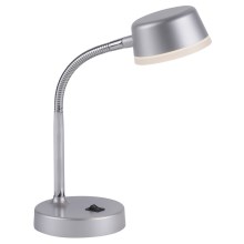 Leuchten Direkt 14825-21 - LED Stolna lampa ENISA 1xLED/3,5W/230V srebrna