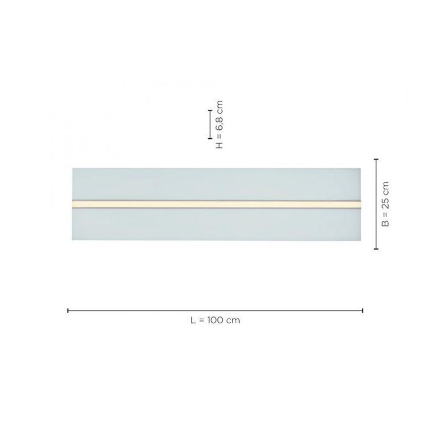 Leuchten Direkt 14854-16 - LED Prigušiva stropna svjetiljka EDGING LED/30W/230V 2700-5000K + daljinski upravljač