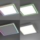 Leuchten Direkt 14900-16 - LED RGB Prigušiva stropna svjetiljka EDGING LED/24W/230V + daljinski upravljač