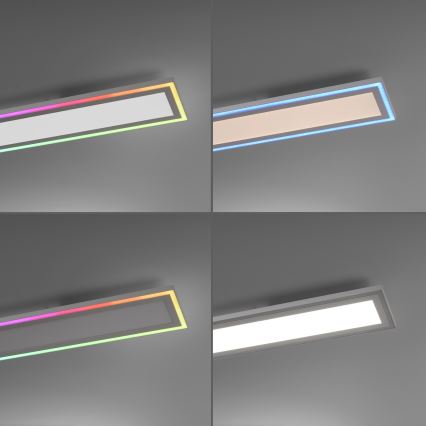 Leuchten Direkt 14901-16 - LED RGB Prigušiva stropna svjetiljka EDGING LED/24W/230V + daljinski upravljač