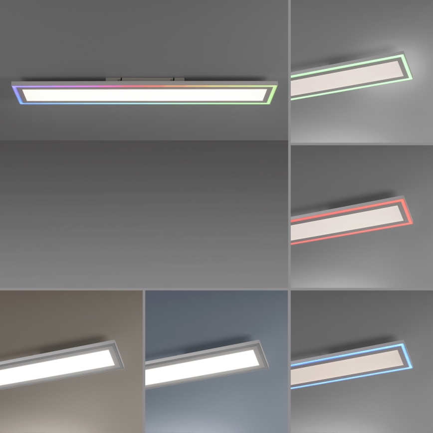 Leuchten Direkt 14901-16 - LED RGB Prigušiva stropna svjetiljka EDGING LED/24W/230V + daljinski upravljač