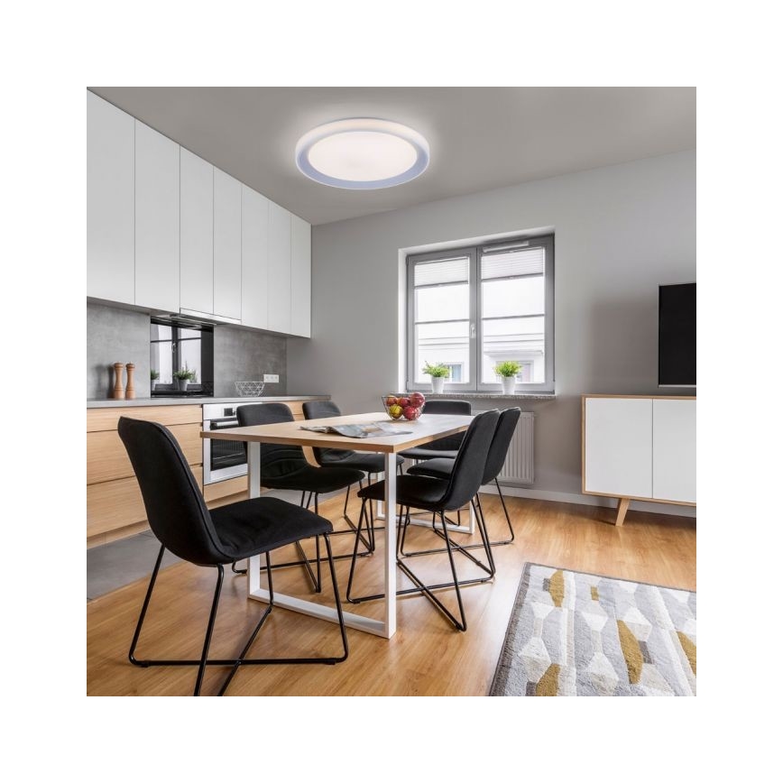 Leuchten Direkt 15110-21 - LED RGB Prigušiva stropna svjetiljka LENI LOLASMART LED/40W/230V + daljinski upravljač