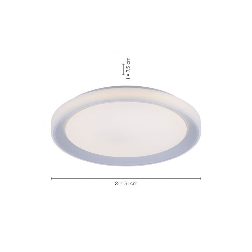 Leuchten Direkt 15110-21 - LED RGB Prigušiva stropna svjetiljka LENI LOLASMART LED/40W/230V + daljinski upravljač