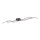 Leuchten Direkt 15167-18-LED Plafonski luster WAWE 2xLED/12,5W/230V+LED/17W crna