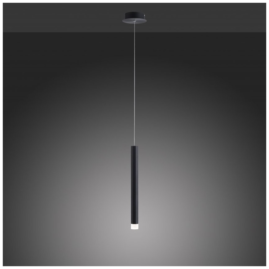 Leuchten Direkt 15202-18 - LED luster na sajli BRUNO LED/4,8W/230V crna