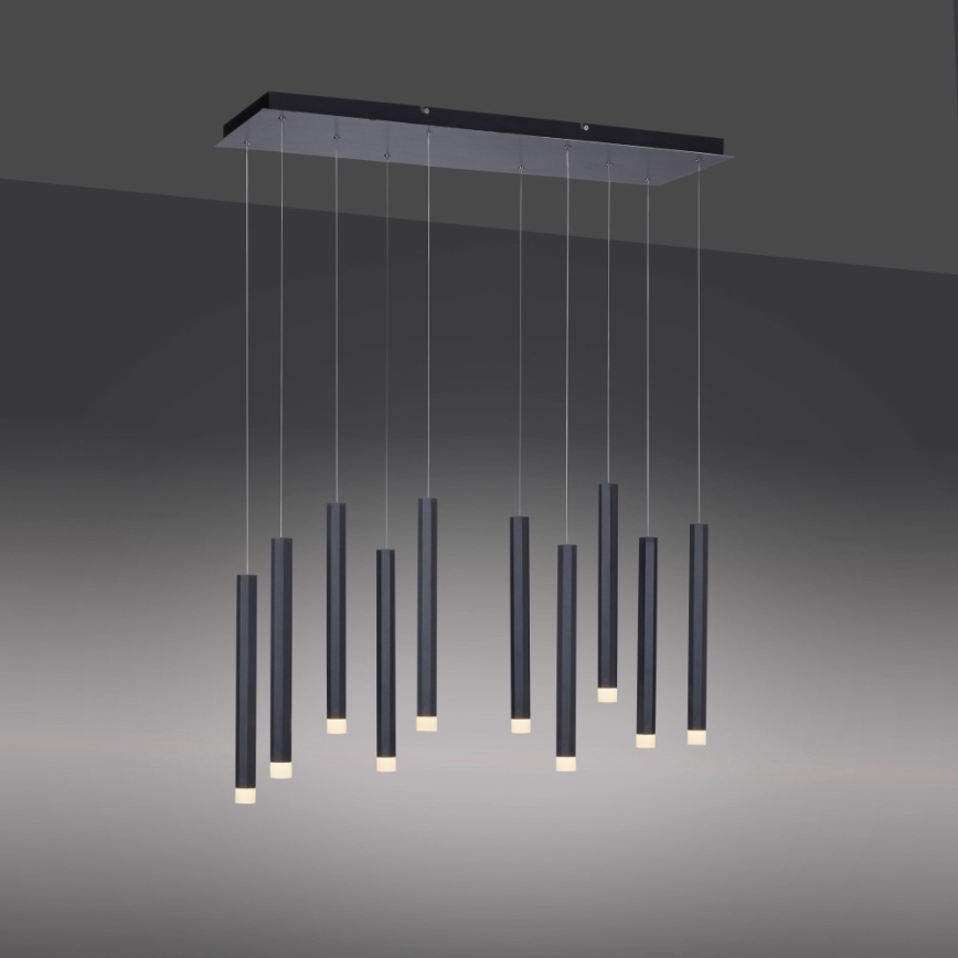 Leuchten Direkt 15206-18 - LED luster na sajli 10xLED/4,8W/230V crna