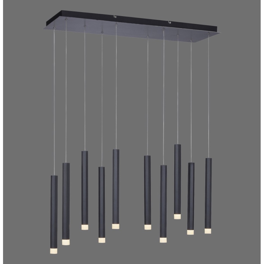 Leuchten Direkt 15206-18 - LED luster na sajli 10xLED/4,8W/230V crna