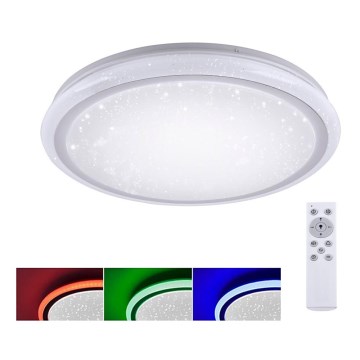 Leuchten Direkt 15220-16 - LED RGB Prigušiva stropna svjetiljka LUISA LED/28W/230V + daljinski upravljač