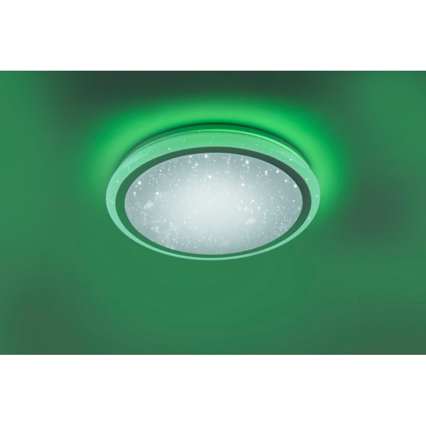 Leuchten Direkt 15220-16 - LED RGB Prigušiva stropna svjetiljka LUISA LED/28W/230V + daljinski upravljač