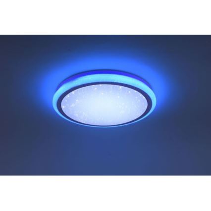 Leuchten Direkt 15220-16 - LED RGB Prigušiva stropna svjetiljka LUISA LED/28W/230V + daljinski upravljač