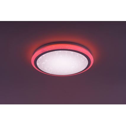 Leuchten Direkt 15220-16 - LED RGB Prigušiva stropna svjetiljka LUISA LED/28W/230V + daljinski upravljač