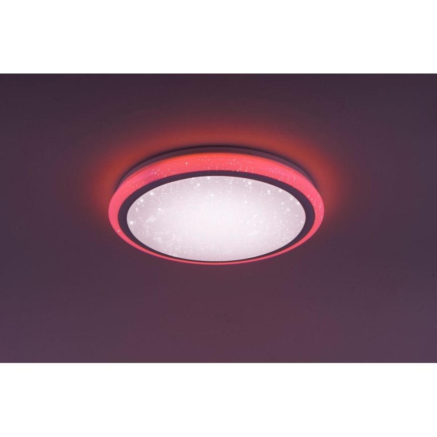 Leuchten Direkt 15220-16 - LED RGB Prigušiva stropna svjetiljka LUISA LED/28W/230V + daljinski upravljač