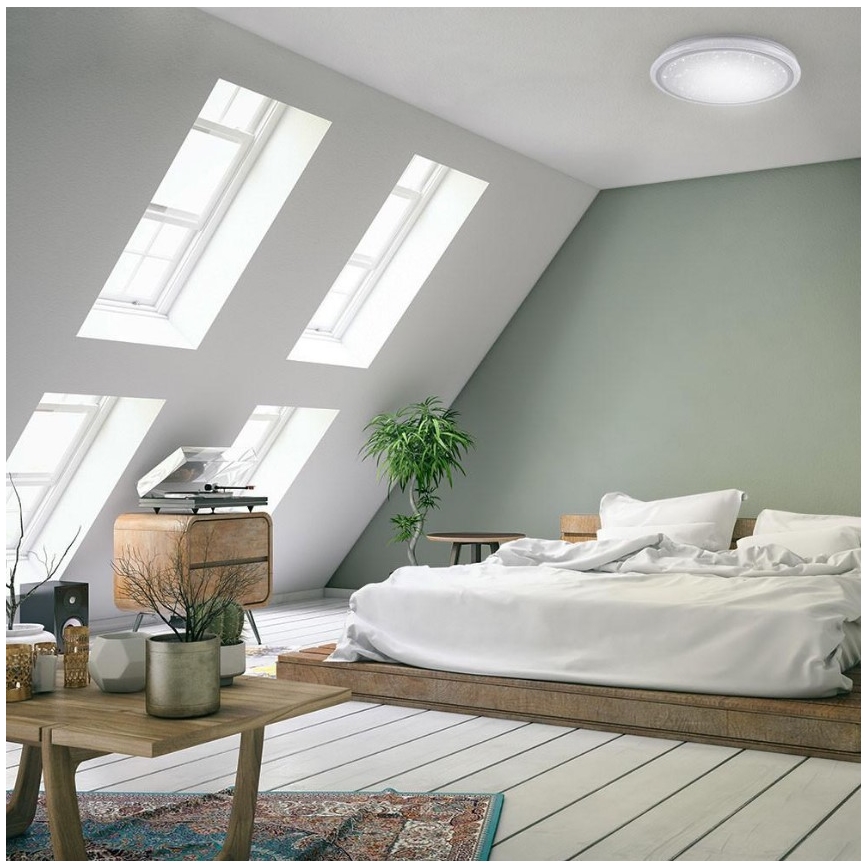 Leuchten Direkt 15230-16 - LED RGB Prigušiva stropna svjetiljka LUISA LED/42W/230V 3000-6400K + daljinski upravljač